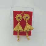 One Gram Gold Forming Small Pink Jumka