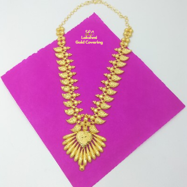One Gram Gold Forming Kerala Box Necklace
