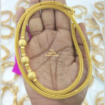 One Gram Gold Forming Pollachi Ball Kudi Mugappu Chain