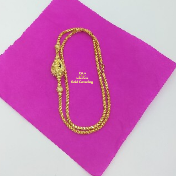 One Gram Gold Forming Mullu Lakshmi Murukku Mugappu Chain