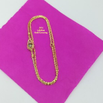 One Gram Gold Forming Enamal Flower Mugappu Chain