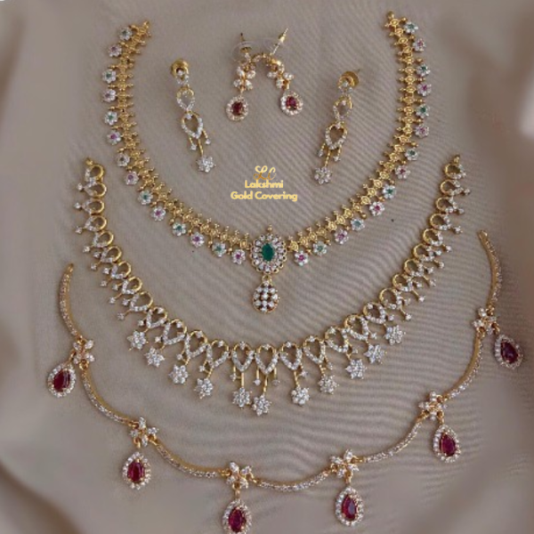 Premium Quality Mat 3 Set Necklace Combo