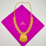 One Gram Gold Forming Lakshmi Mango  Necklace