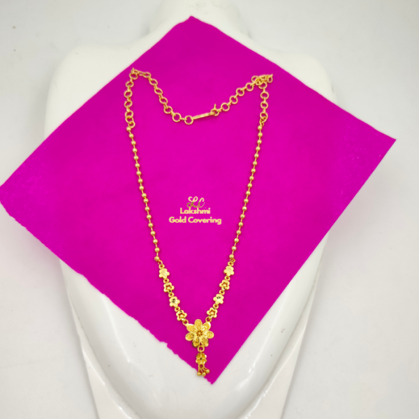 One Gram Gold Forming Flower Necklace
