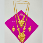 One Gram Gold Forming Triangle Harm  And Necklace