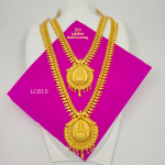 One Gram Gold Forming Lakshmi Mullai Mottu Harm  And Necklace
