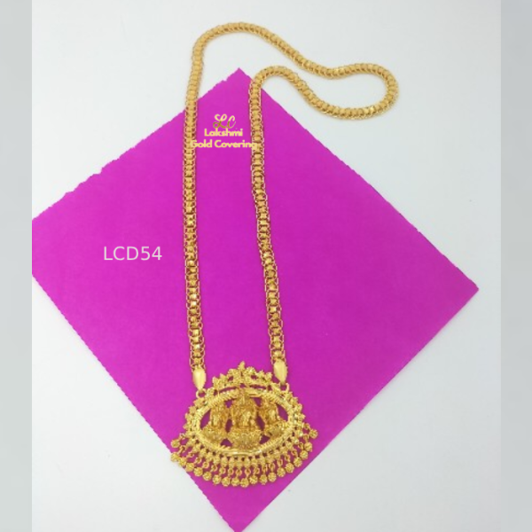 One Gram Gold Forming 3 Lakshmi  Doller Chain