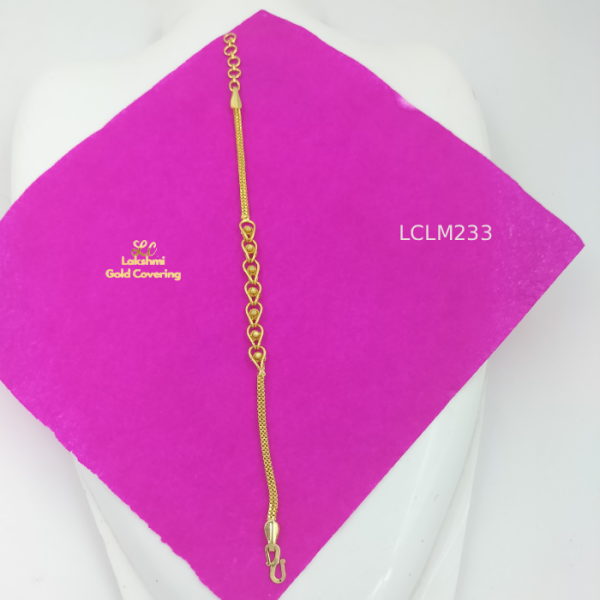 One Gram Gold Forming Heart beat Bracelet