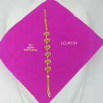 One Gram Gold Forming Heart Flower Bracelet