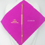 One Gram Gold Forming Double Leaf Bracelet