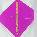 One Gram Gold Forming Multi Row Link Chain Barcelet