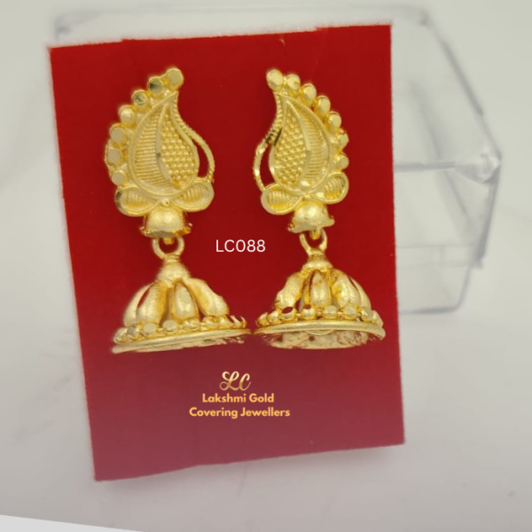 One Gram Gold Forming  Mango Earing
