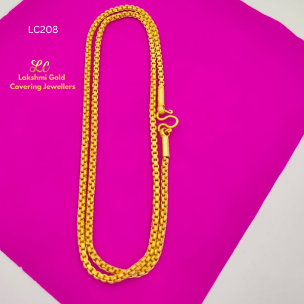 One Gram Gold Forming Savitham Chain