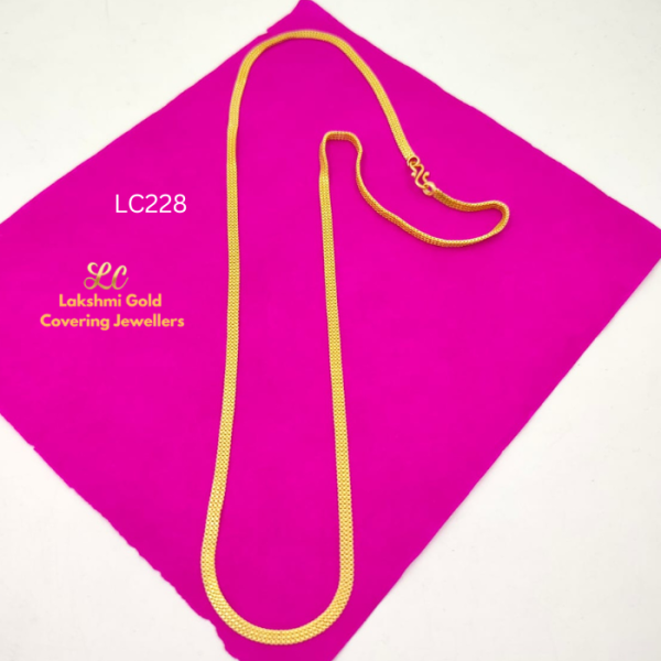One Gram Gold Forming 3Line Patta Chain
