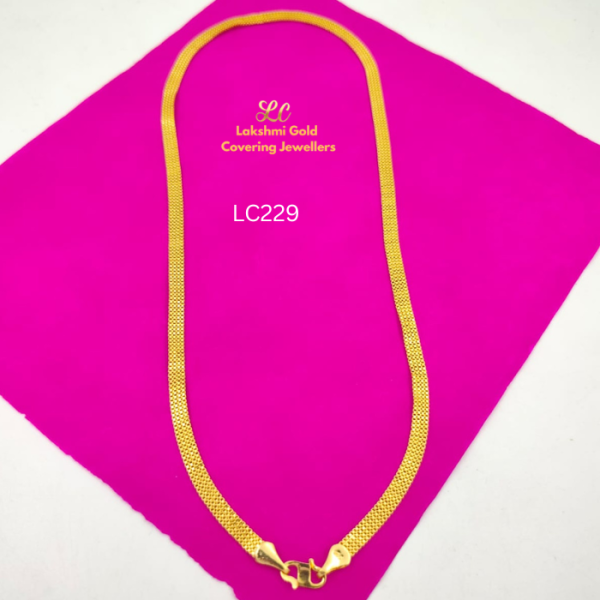 One Gram Gold Forming 4Line Patta Chain
