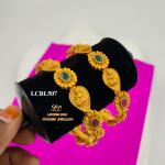 One Gram Gold Forming Lakshmi Bangle