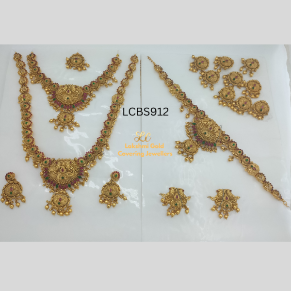 Primium Gold MAT  Finish Lotus Look Bridla Set