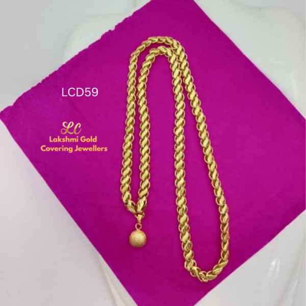 One Gram Gold Forming ball dollar Lotus chain