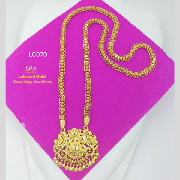 One Gram Gold Forming Traditional Gold Look Dollar Chain