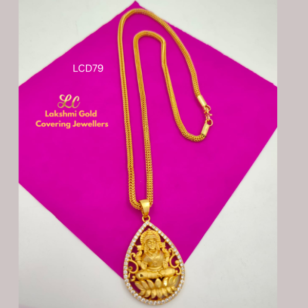 One Gram Gold Forming KL Lakshmi Dollar Chain