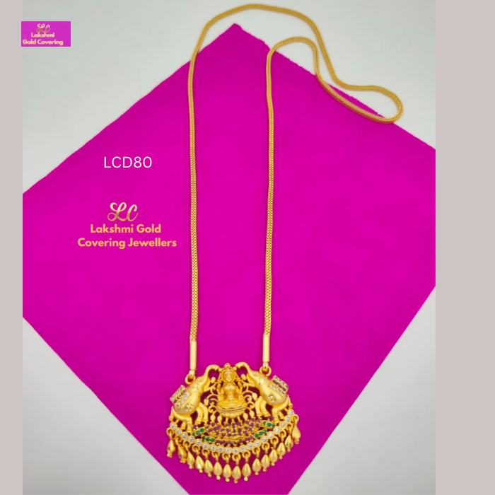 One Gram Gold Forming KL Lakshmi Dollar Chain