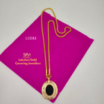 One Gram Gold Forming iympon Green Ston Dollar Chain