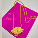 One Gram Gold Forming BG Lotus Dollar Chain