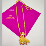One Gram Gold Forming Mayil Ther  Dollar Chain