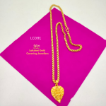 One Gram Gold Forming Leaf Murugar  Dollar Chain