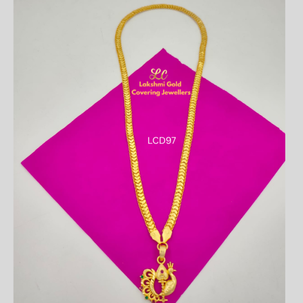 One Gram Gold Forming Velmayil dollar pt Chain