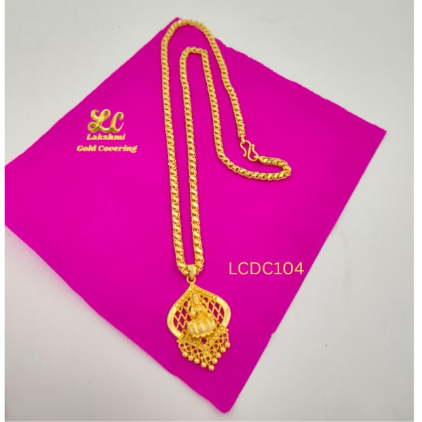 One Gram Gold Forming DF lakshmi  Dollar Chain