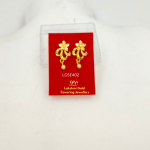 One Gram Gold Forming Floral Drap Earing