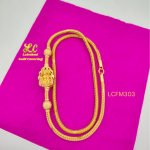 One Gram Gold Forming 24 inch Lakshmi  Mugappu Chain