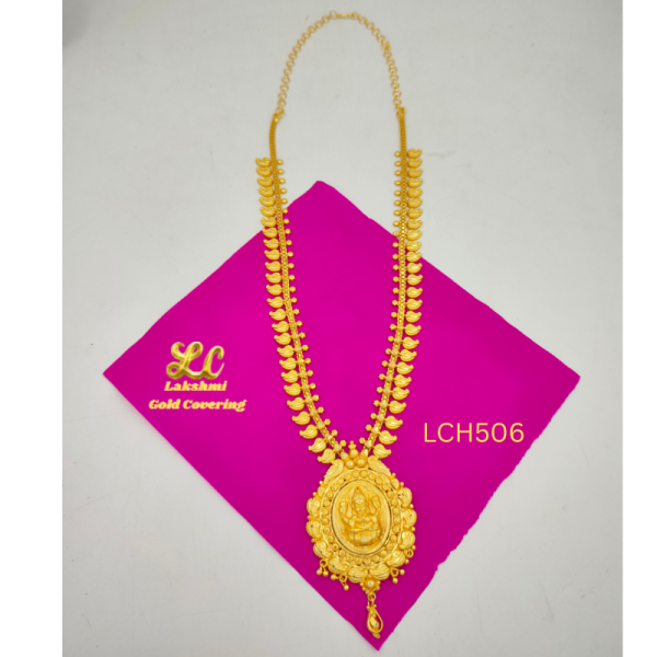 One Gram Gold Forming Lakshmi Pathakam Haram