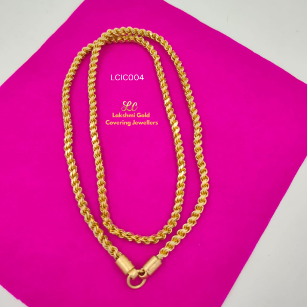 Impon panchalogam Murukku Chain 24 inch