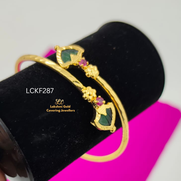One gram Gold Forming Green Palak Model