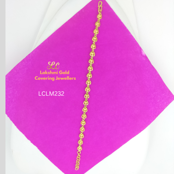 One Gram Gold Forming Heart Muthu FL  Bracelet