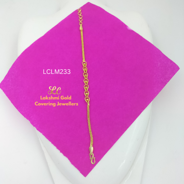 One Gram Gold Forming Leaf Muthu Bracelet