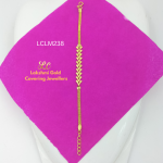 One Gram Gold Forming Double Leaf Bracelet