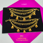one gram gold forming 3line jumka design mattal