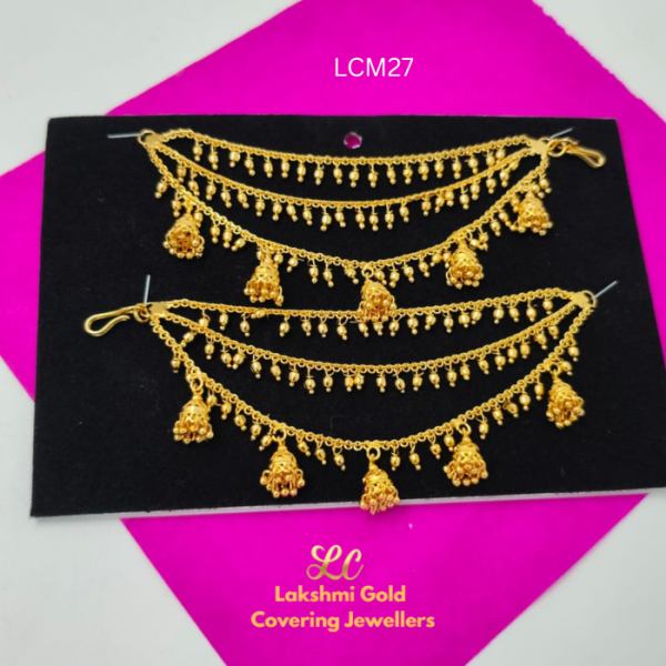 one gram gold forming 3line jumka design mattal