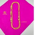 One Gram Gold Forming  Mugappu chain 24 inch