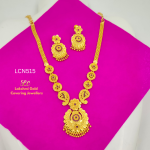 One Gram Gold Forming Mango Flower Necklace