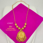 Micro Platted Lakshmi Attigai Necklace