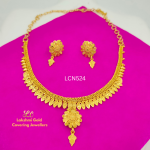 One Gram Gold Forming FW Arumbu Necklace