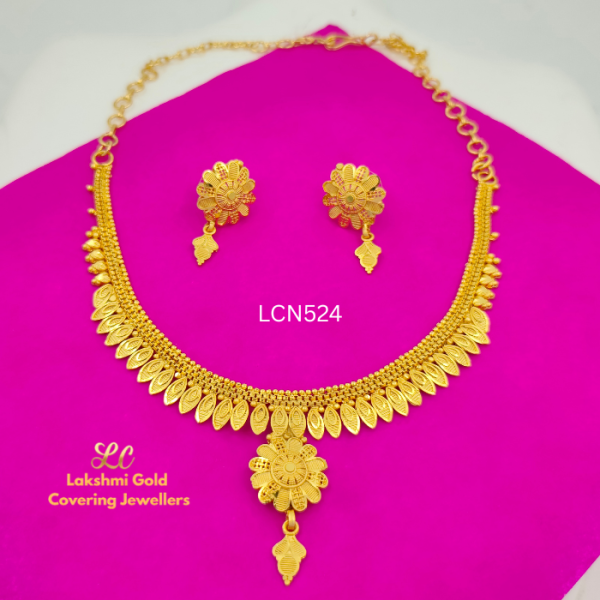 One Gram Gold Forming FW Arumbu Necklace