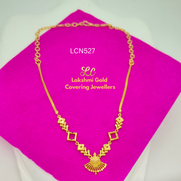 One Gram Gold Forming Rhombus Necklace