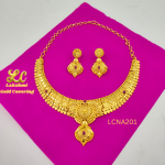 One Gram Gold Forming New Pink Stone Neckale