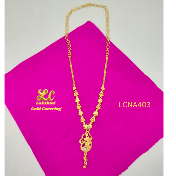 One Gram Gold Forming Peacock Necklace
