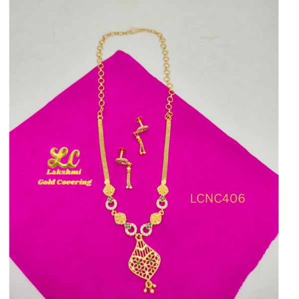 One Gram Gold Forming Designer Necklace